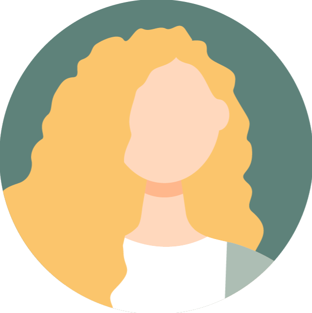 faceless icon long curly blond hair invisible disability